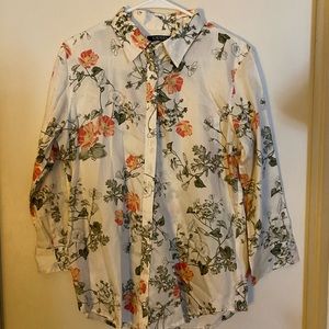 Lauren by Ralph Lauren. Button up floral sz large